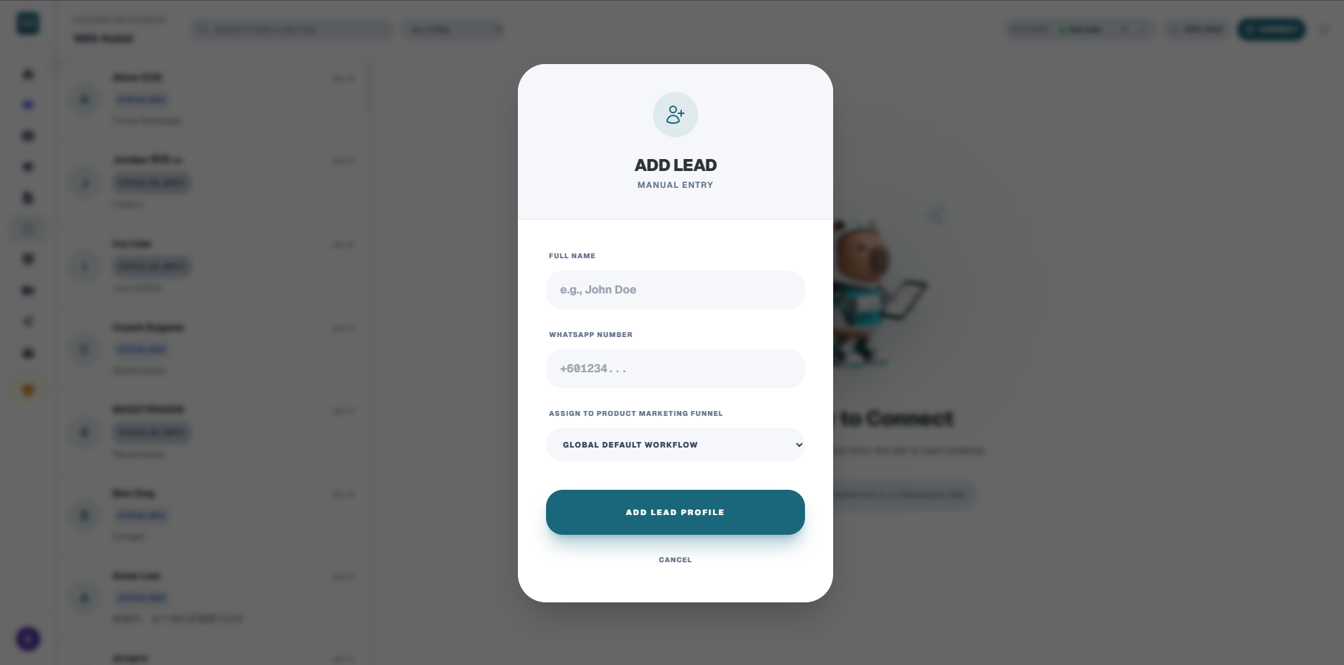 Linking Leads to Asset Hub Product Brain Settings